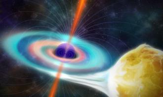 El magnetismo de los agujeros negros sorprendentemente d�bil