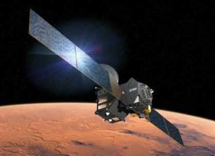 Con su conjunto de instrumentos de alta tecnología, la huella Gas Orbiter o TGO, debe llegar al planeta rojo el 19 de octubre después de un Jou