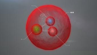 Imagen de la nueva partícula observada en el LHC